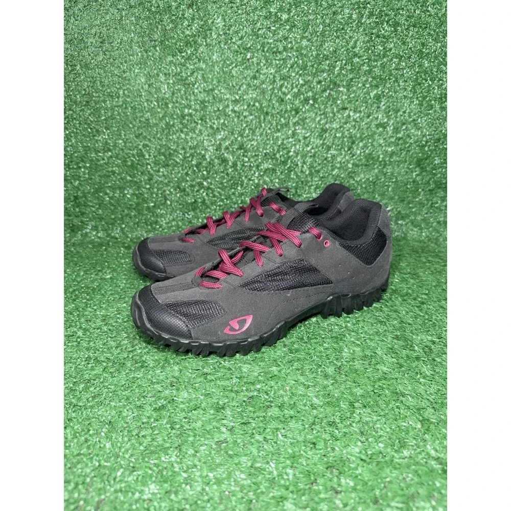 Giro Junction Womens Size 7.5 Black‎ Pink Cycling Shoes Mountain Biking Sneakers